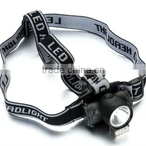 High Quality 1Watt Led Headlamp With Adjustable Strap thumbnail-1