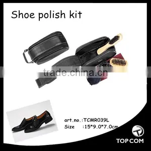 Hot Selling High Class Leather Shoe Polish Set,Shoe Shine Set/Shoe Care Kit thumbnail-3