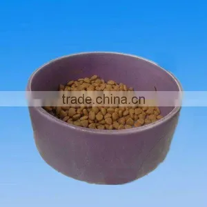 Purple Ceramic Dog Bowl thumbnail-1