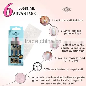 Imported ABS Material Factory Supply Decorated Nail Tips thumbnail-4
