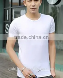 Customized Manufactorying Plain Short-sleeve T Shirt for Man thumbnail-3