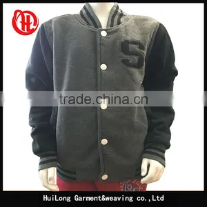 Casual Wholesale Kids Plain Varsity Jacket thumbnail-2