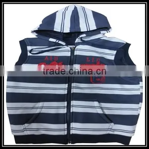 Customize Boy Fleece Hooded Cheap Fur Vest thumbnail-1