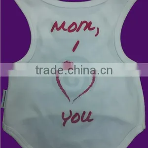 Blank White Dog Tank Top Can Add Print for $1.00 No Minimums Required! thumbnail-2