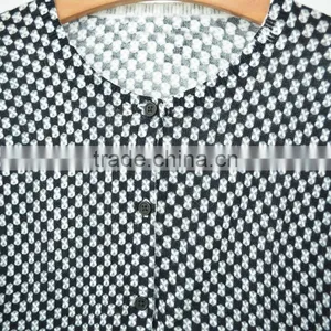 Print Cardigan Woolen Kids Knitted Sweater Designs for Children thumbnail-3
