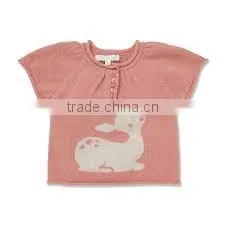 New Design Cartoon Intarsia Knitted Pullover Kids Sweater thumbnail-1