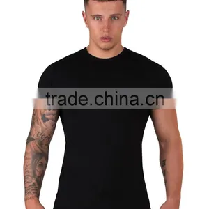 95cotton 5spandex Muscle Mens Tight Fit t Shirt thumbnail-2