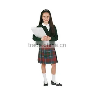 Custom Good Quality Sweet White Shirt and Skirt Girls School Uniform Wholesale thumbnail-2