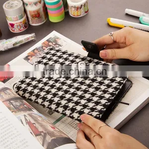 2017 New Style A5/A6 Cloth Cover Daily Planner/weekly Planner With Clasp/loose Leaf Metal Clip thumbnail-4