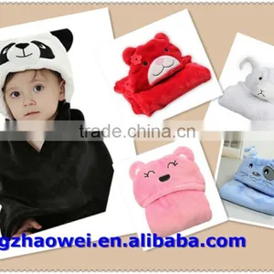 Lovely Custom Animal Shape Fleece or Cotton Baby Hooded Bath Towel thumbnail-1