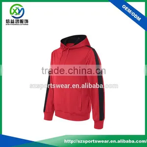 Contrast Colors Pullover With Pockets Plain 100% Polyester Hoodies For Man thumbnail-1