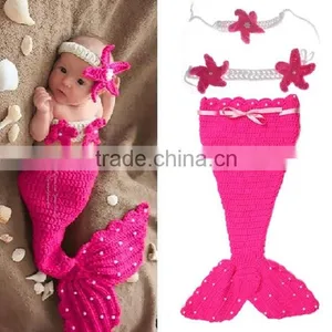 Newborn Costume Baby Hat Short Set Handmade Knit Crochet Photography Props 2 Pcs Outfits thumbnail-5