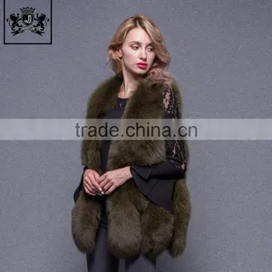 Hot Sale Ladies Winter Fashionable Real Fur Gilet Genuine Natural Fox Fur Vest Women thumbnail-6