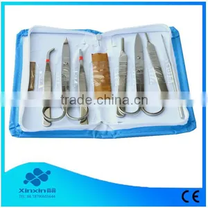 Dissection Instruments,Seven Pieces Laboratory Anatomy Medical Dissecting Tools Kit thumbnail-1