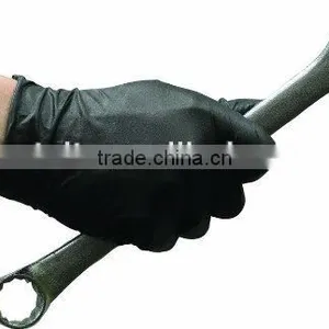 Durable Black Nitrile Gloves for Mechanics and Industrial thumbnail-1