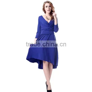 Attractive Fashion Royal Blue Wholesale Casual Dresses thumbnail-2