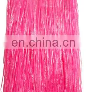 Ladies Hawaii Fancy Dress Grass Skirt Hot Pink thumbnail-1