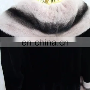 Original Import Mink Fur Coat Jacket New Dyed Fashion Woman Best Selling Long Mink Fur Coat thumbnail-5