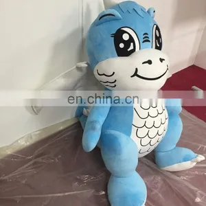 HI EN71 Standard Wholesale Customized Blue Giant Dinosaur Plush Toys thumbnail-2