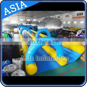 Commercial Use Inflatable Slip and Slide With Sponge Underneath / Giant Inflatable Water Slip and Slide for Adult and Kids thumbnail-1