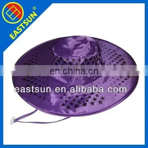 190T Polyester Fabric Ladies Folding Summer Hat thumbnail-1
