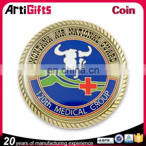 China Factory Supply Cheap Soft Enamel Gold Plated Coins thumbnail-3