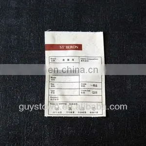 Custom Garment Satin Printing Washing Instructions Label thumbnail-6
