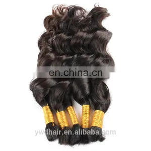 Cheap 8A 500G Bulk Human Hair for Braiding Virgin Raw Malaysian Hair Human Braiding Hair Bulk No Wefts Curly Texture Best thumbnail-2