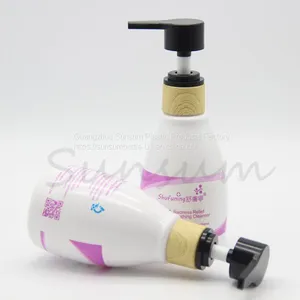 Custom Logo 150ml Plastic Cosmetic Lotion Bottle With Bamboo Pump thumbnail-5