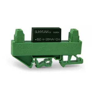 DIN3 Small Size DIN Rail Mounted 4-20mA Current to Voltage Isolation Converter DIN3 ISO 4-20mA-O thumbnail-1