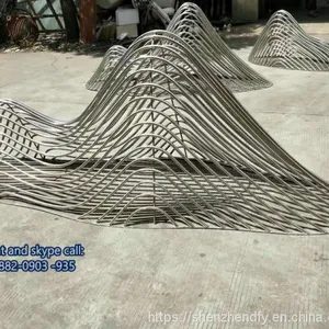Stainless Steel Sphere Sculpture Customized Modern Figures Outdoor thumbnail-1