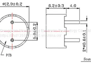 Piezoelectric Passive Buzze Scdz13*06 thumbnail-2