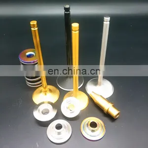 For Suzuki GS125 FD125 GS150 AX100-4 XF650 Racing Motorcycle Parts Intake and Exhaust Engine Valves Springs Retainers Titanium thumbnail-3