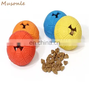 New Design Food Dispenser Turtle Shell Ball Rubber Cat Toy thumbnail-3