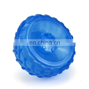 Semi-transparent Dog Treat Tyre Shape Toy , IQ Treat Dispensing Toy ,Dog Chew Toys thumbnail-6