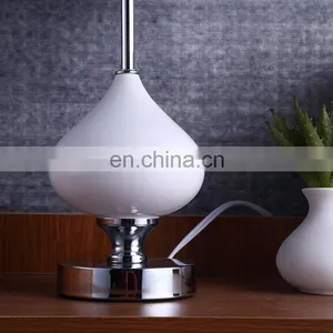 Nordic Fashion Design White Ceramic Ball Decorative Metal Base Custom Modern Table Lamp for Hotel Home Decor thumbnail-4