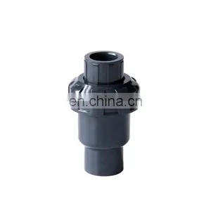 Gray Color DIN Standard DN40 PVC Ball Check Valve Manufacturer thumbnail-3