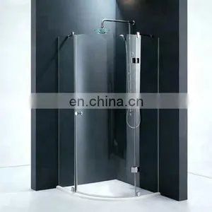 8MM 10MM 12MM 15MM 19MM Tempered Curved Glass Shower Door thumbnail-4