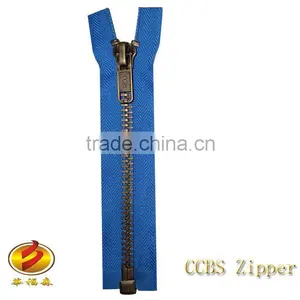 Quality No.8 Fashion Anti Brass Metal Zipper for Trousers thumbnail-1