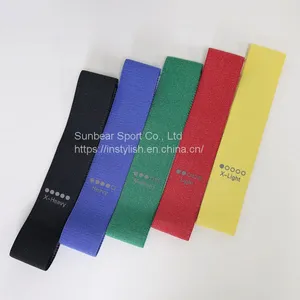 New Arrival 5-Pieces Set Fabric Pull up Bands Resistance Bands Set for Home Gym Fitness thumbnail-3