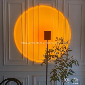 Sunset Projection Night Lights Live Broadcast Background Projector Atmosphere Rainbow Lamp Decoration For Bedroom thumbnail-3