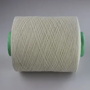 Keshu Wholesale Good Quality Recycled Cotton Blended Weaving Yarn Ne8s/1 Raw White Dyed Cotton Polyester Thread for Weave thumbnail-1