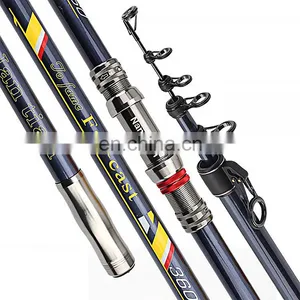 High Carbon Guide Ring Rods Fishing 4.5m Saltwater Telescopic Fishing Rod Distance Throwing Fishing Rod thumbnail-1