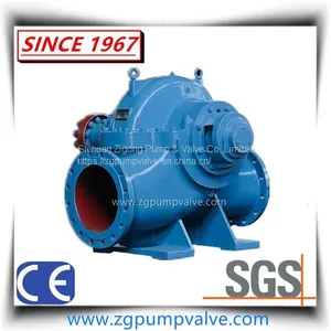 Horizontal and Vertical High Efficiency Cast Iron Double Suction Centrifugal Water Pump thumbnail-1