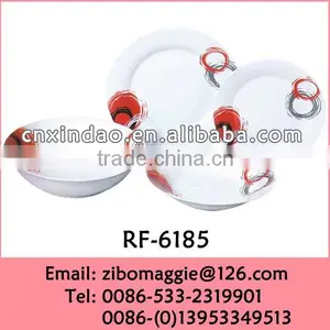 20pcs Round Porcelain Dinner Set With Custom Design for Porcelain Children Dinnerware thumbnail-1