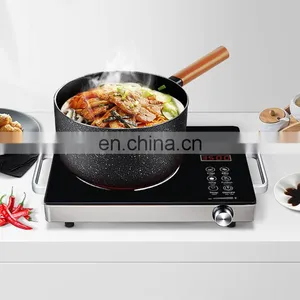 110v/220v Radiant Cooker 2000W Touch Control Black Color Easy to Operate Rice Soup Milk Hotpot Rice Keep Warm Function thumbnail-4