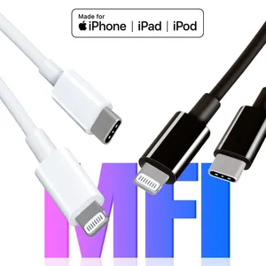 18w pd Fast Charger Type c to Lightning Cable Fast Charging Mfi Cable for Iphone thumbnail-3