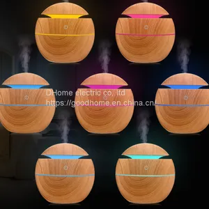 Wood Grain Round Humidifier, Mushroom Humidifier, Wood Grain Aromatherapy Machine（Wechat:13510231336） thumbnail-2
