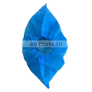 Factory Disposable Shoe Cover Waterproof pe Cpe pp Blue Anti Slip Dust Proof Cheap Bulk Shoe Cover thumbnail-2