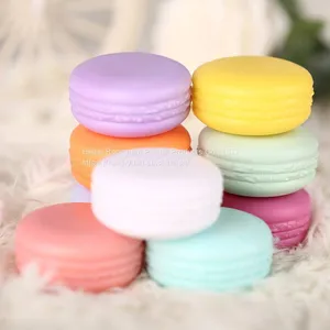 Wholesale 5 g 10 g Mini Macaron Shape Colorful Cosmetic Plastic Jar for Ointment Cream for Lip Balm Gloss Eye Shadow thumbnail-4
